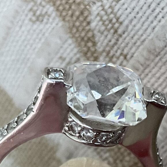 Tycoon Sterling Silver CZ Ring - Picture 7 of 8